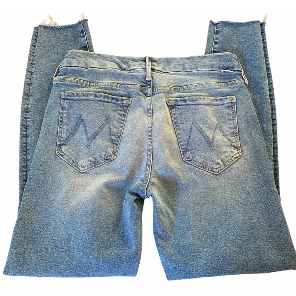 MOTHER The Looker Ankle Fray Skinny Jeans 28